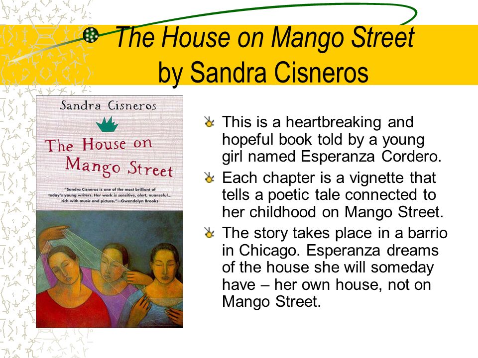 Literary analysis of the house on mango street